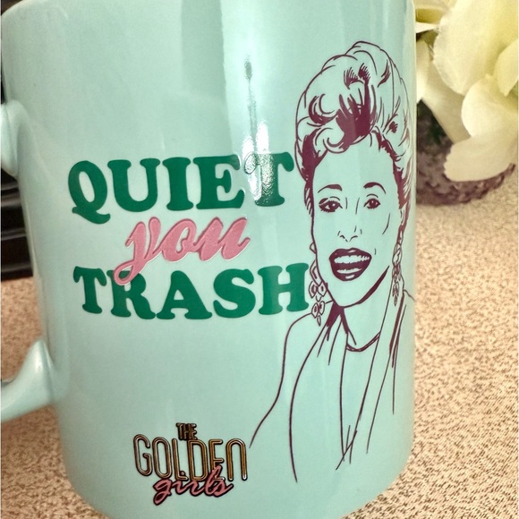NWT The Golden Girls QUIET YOU TRASH Blanche Ceramic Mug - Picture 4 of 4
